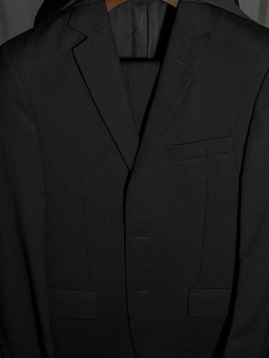 Costum Bigotti, Merlin, Marime 48, Talie I, negru, 100% lana