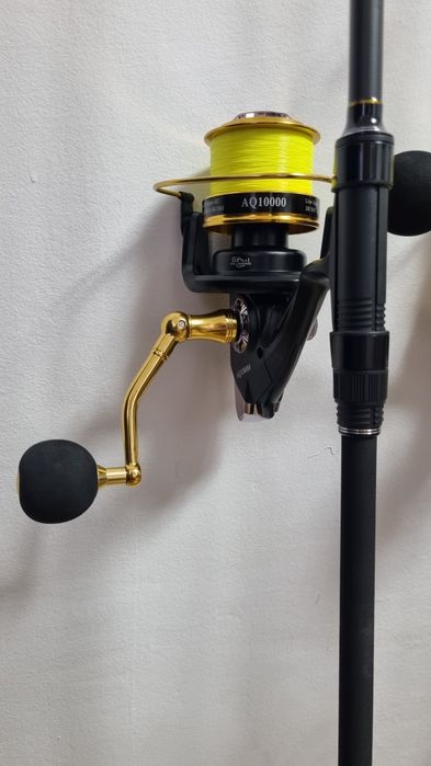 SET 4 Lansete FL LEGEND CARP 3.90 3.75 Lbs + 4 Mulinete AQUASITE 10000