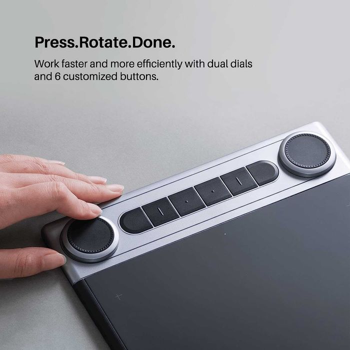 Новинка 2024! Графический планшет Huion Inspiroy Dial 2 Q630M