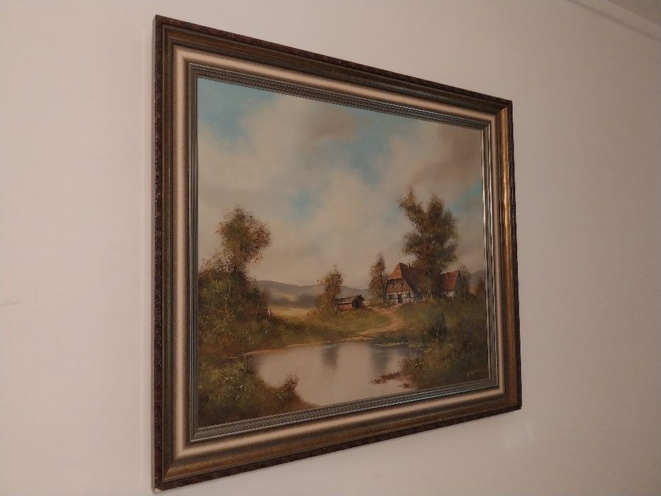 Pictură veche - Ulei pe pânză - Autor austriac