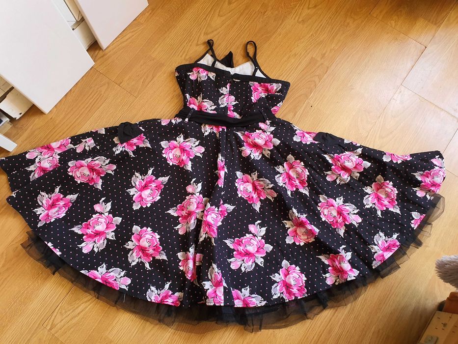 Rochie eleganta varsta 10-11 ani cu buzunare