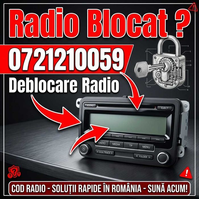 Cod Deblocare Radio Navigatie VW Volkswagen Golf Passat Polo Tiguan Skoda Octavia Fabia Superb RCD RNS Swing Bolero Pin Siguranta