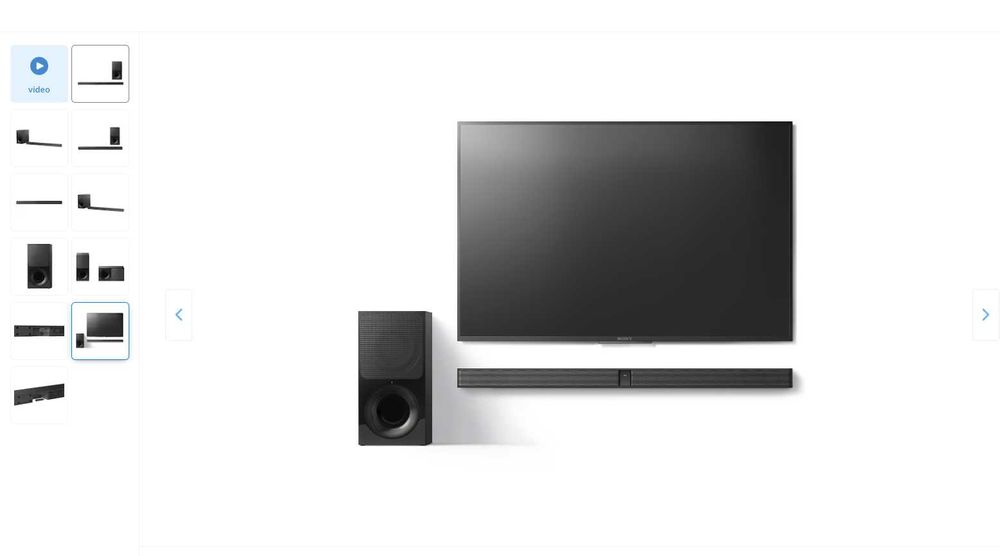 Soundbar Sony HTCT290, 300W, Bluetooth, Wireless, HDMI ARC, Negru