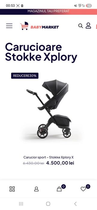 Cărucior Premium Stokke Xplory V4 Beige Melange - Stare Foarte Bună