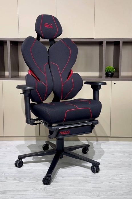 Игровое кресло эргономичное с поддержкой спины и регулировкой высоты