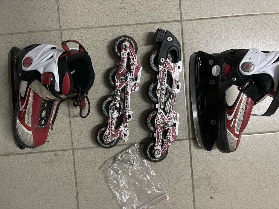 Ролики/коньки красные