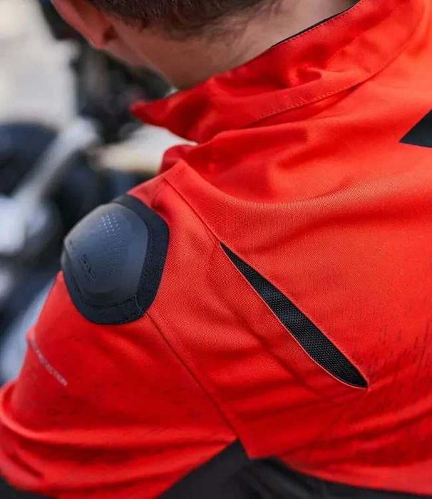 Мъжко двуслойно текстилно мотоциклетно мото яке SHIMA DRIFT  RED