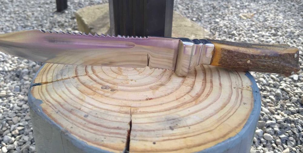 Cuțite vânătoare inox forjat - unicat lucrate manual