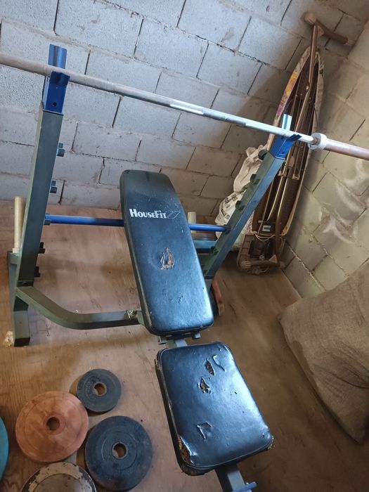 Гриф с блинами 118 кг