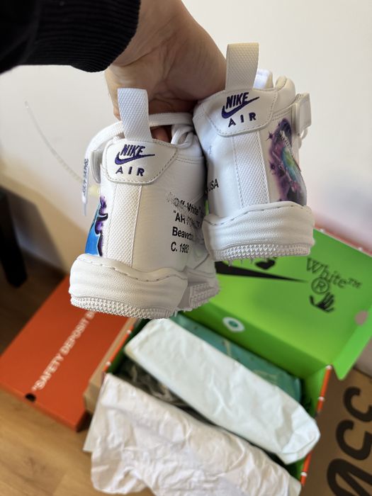 Nike Air Force 1 Mid Off-White Graffiti Nr. 41