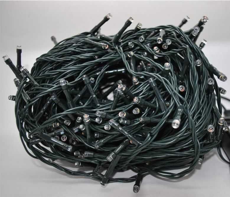 Instalatie brad Craciun 300 LED-uri, 30m, 8 jocuri, interior /exterior