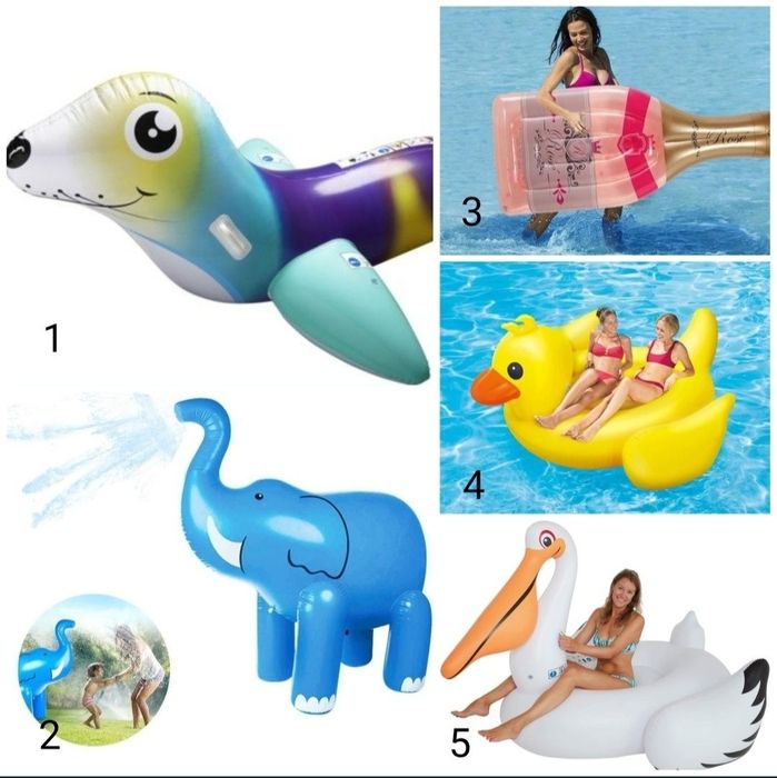 saltea de apa insula inot gonflabila piscina foca pelican rata elefant