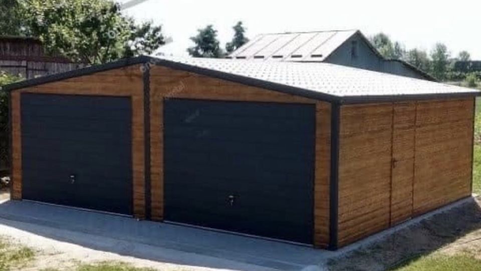 Garaje auto pe structura metalica