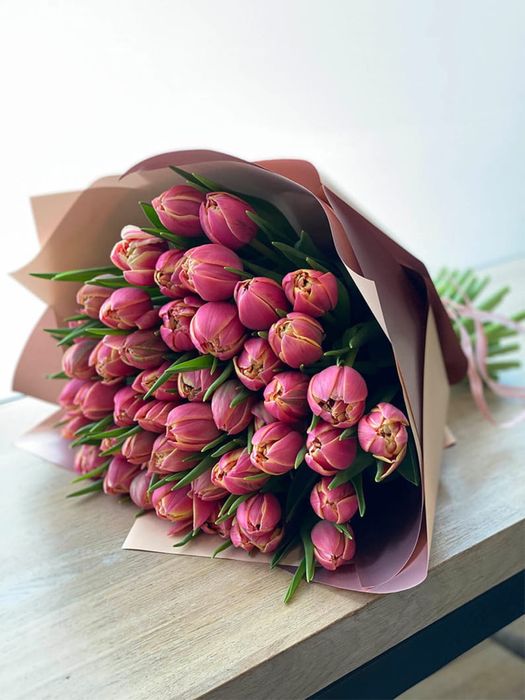 Букеты тюлпанов для дорогих дам!