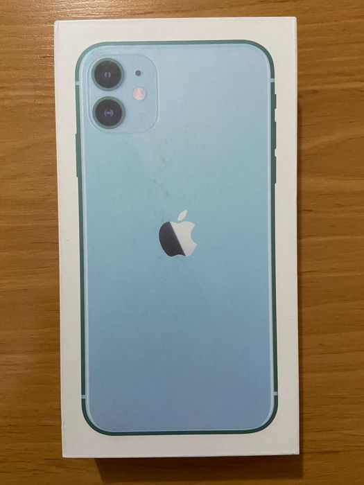 iPhone 11 бирюзовый, 100% аккумулятор, коробка в комплекте