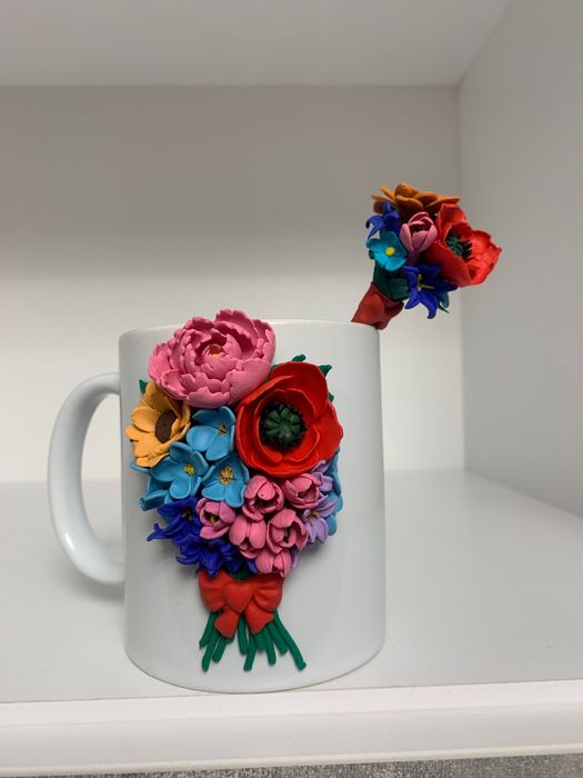 Seturi cana si lingurita modelate cu lut fimo