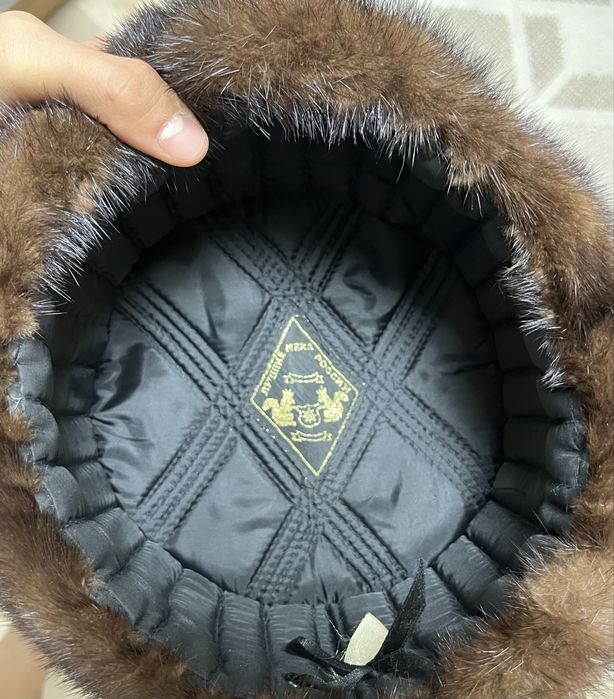 Меховая шапка (норка)из натурального меха, производство Россия