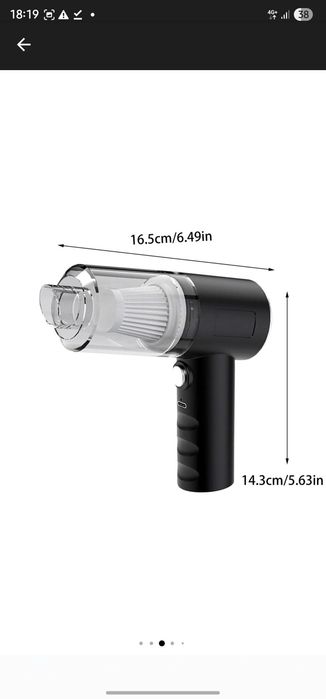 Aspirator auto portabil 2in1 SUFLARE + ASPIRARE, USB, compact, ideal masina & tastatura