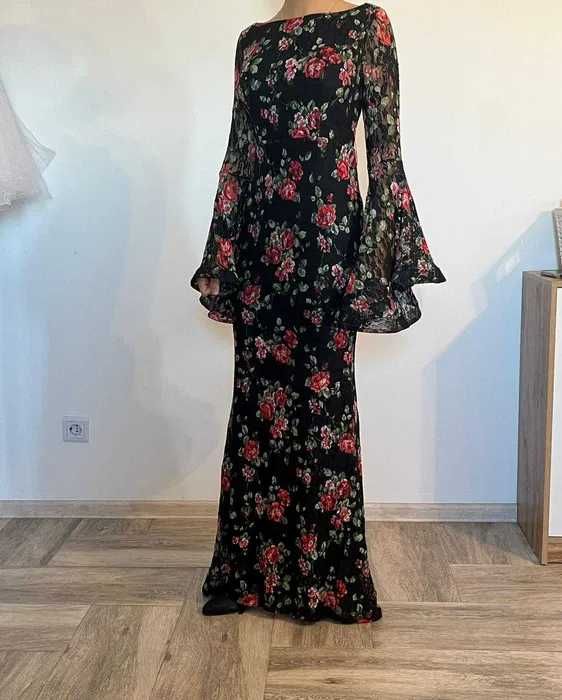 Rochie de ocazie tip sirena-material dantela elastica