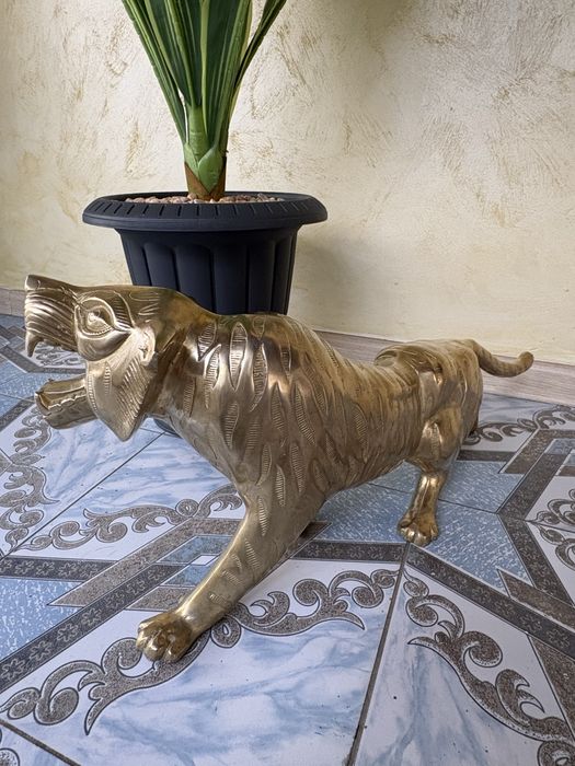 Tigru Bronz  6Kg / 65Cm Antichitati