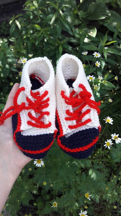 Кроссовочки детские вязаные