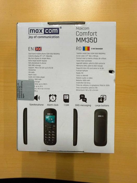 Telefon mobil MaxCom Comfort MM35D