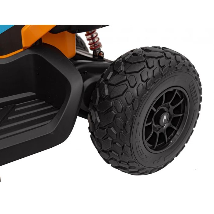 ATV electric pentru copii, 109cm, 4x4, roti moi, Racing, Orange,
