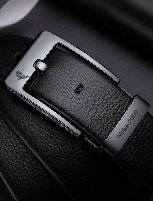 Мъжки официален колан WilliamPAUL LEATH*/Естествена кожа -15% Промоция