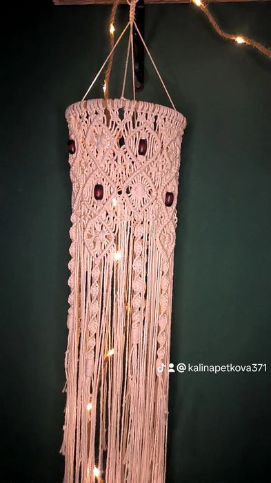 Пано лампион стил Бохо,макраме, еко