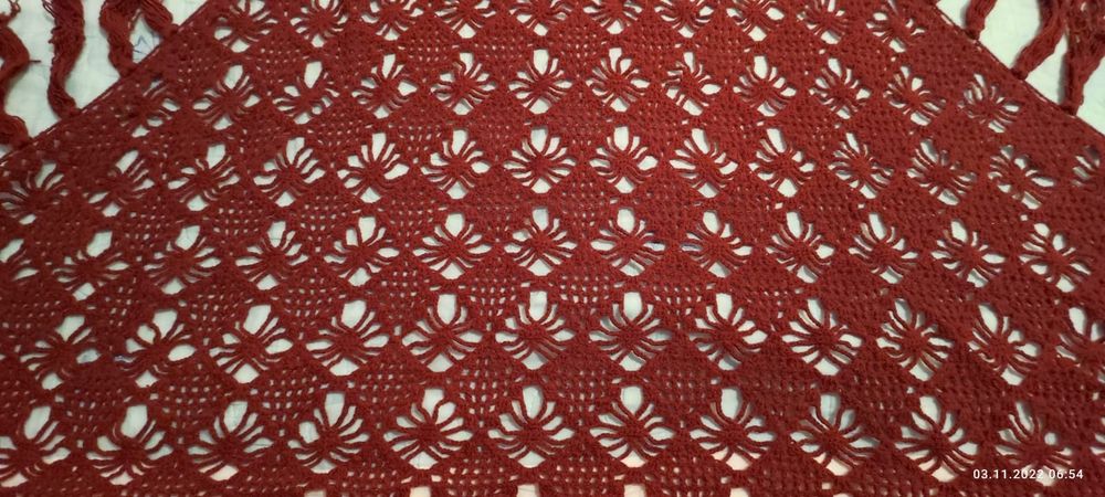 Шаль ручной работы.  Шерсть.