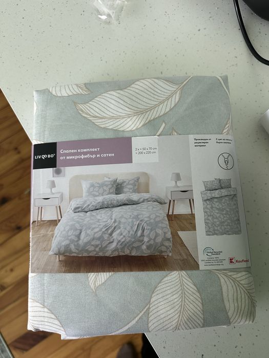 Спален комплект от микрофибър и сатен