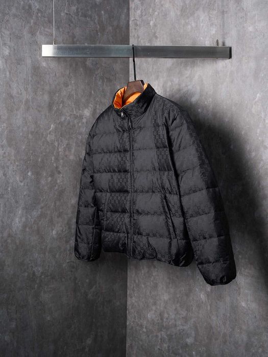 Gucci GG Nylon Zipper Fleece Stand cămașă inversabilă
