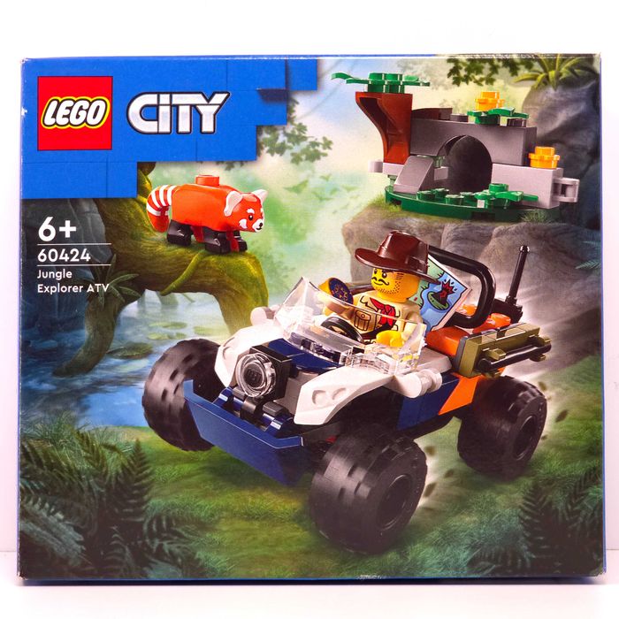 Vând LEGO City Jungle Explorer ATV Red Panda Mission (60424)[92 pcs] Set Complet, Cutie + Instrucțiuni