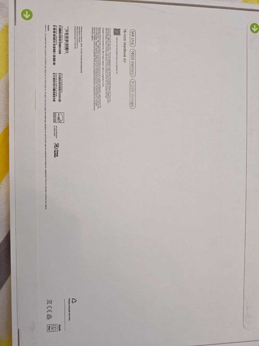 MacBook air M4 15 16/512 Starlight из США НОВЫЙ!!!