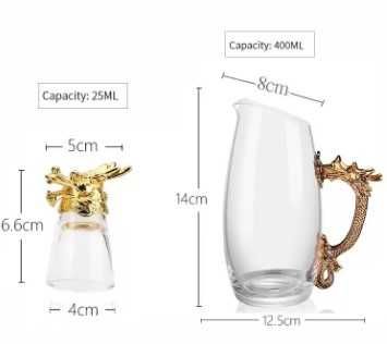 Оригинален подарък за мъж ловец чашки и тапа ловни трофеи