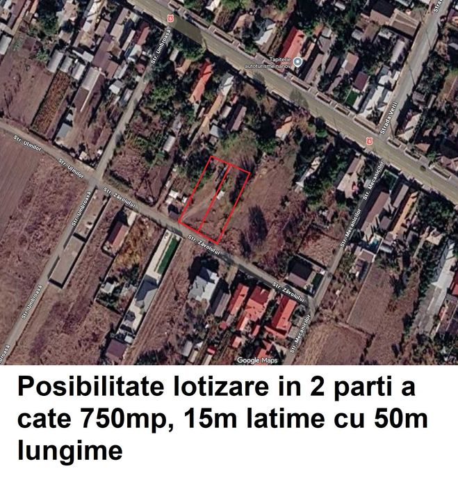 Teren Intravilan in Nanov - zona foarte buna 60Euro/mp