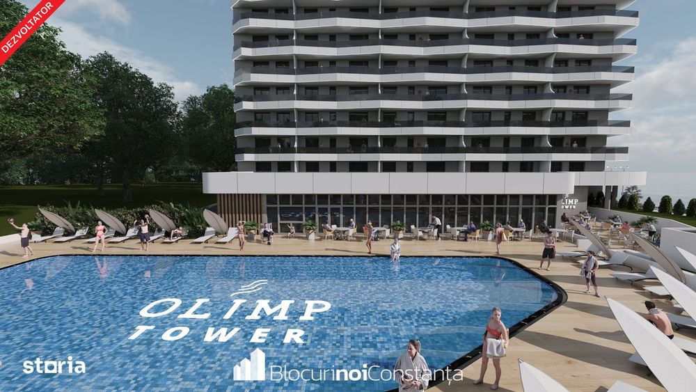 #TVA inclus: Apartament 2 camere la mare | Olimp Tower- Alpha Builders