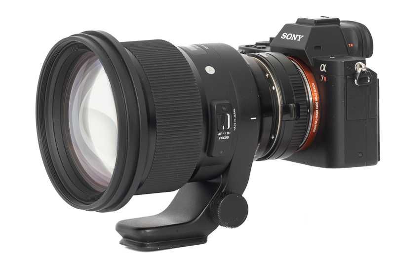 Обектив SIGMA 105mm/1.4 Bokeh Monster за система SONY E, FE, в ПЕРФЕКТНО състояние!