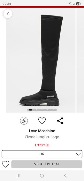 Vand cizme Love Moschino