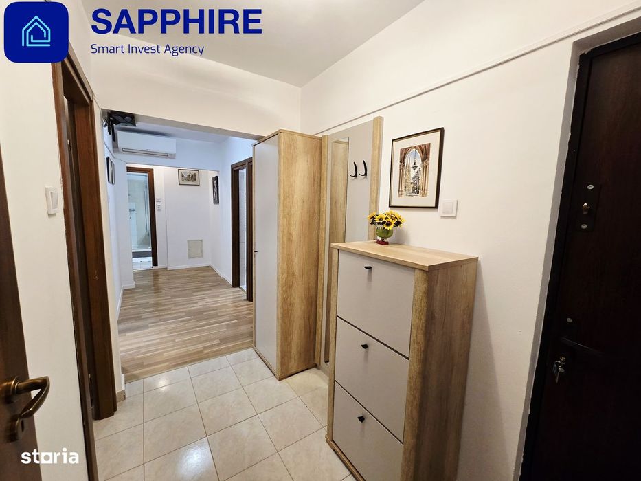 Apartament 3 camere zona 13 Septembrie, mobilat și utilat, boiler