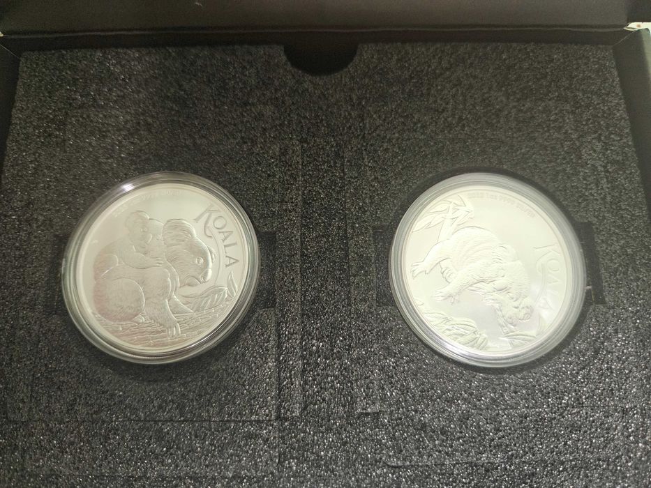 1 унция сребърна инвестиционна монета коала различни години