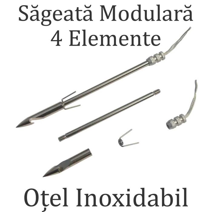 5 Sageti pt. Prastie Vanatoare Pescuit Sageata, BONUS 50 Bile Otel 6mm