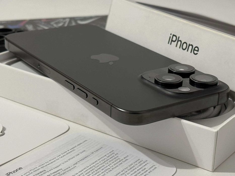 Бартер!Като НОВ! 512GB iPhone 15 Pro Max Black Titanium (Черен)