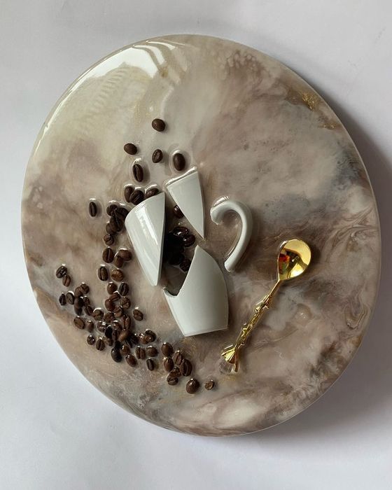 Resin Art, Epoxy smoladan yasalgan soat va kartinkalar