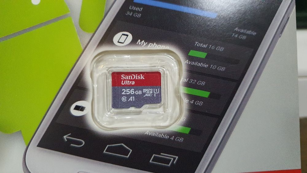 SanDisk 256GB mikro Fleshkard