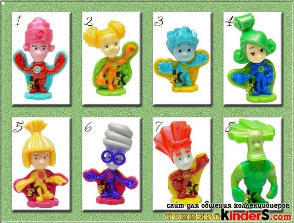 Киндер игрушки сериями и единички