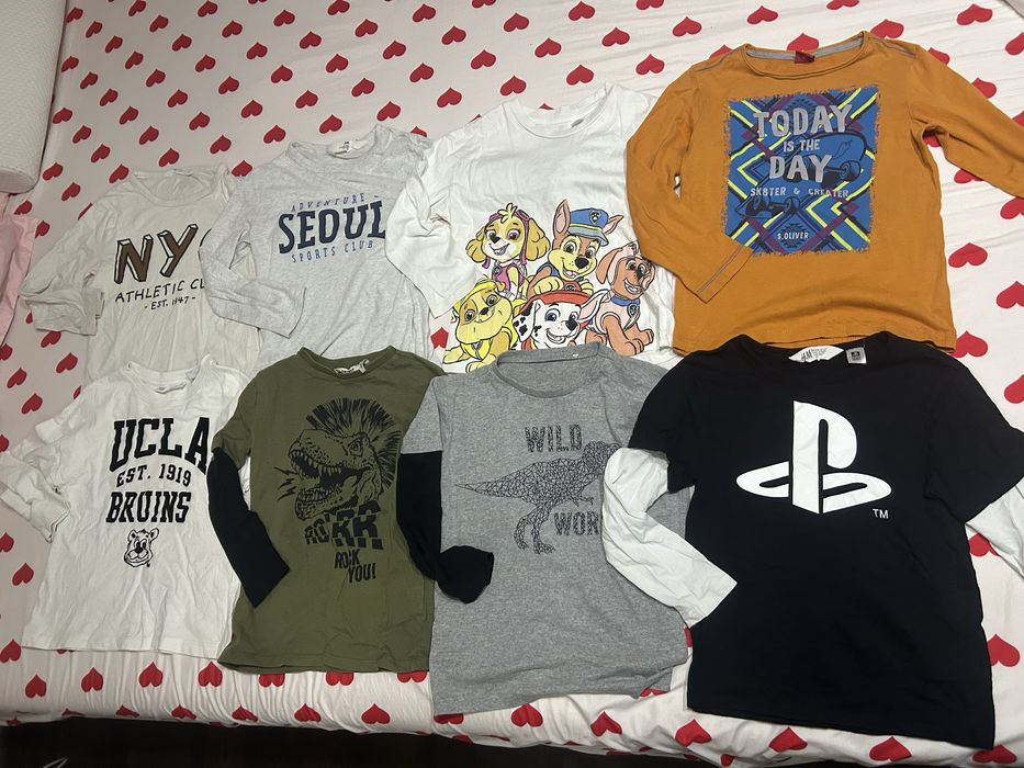 Lot bluze m 116 H&M , Zara , Koton , Oliver  pentru băieți