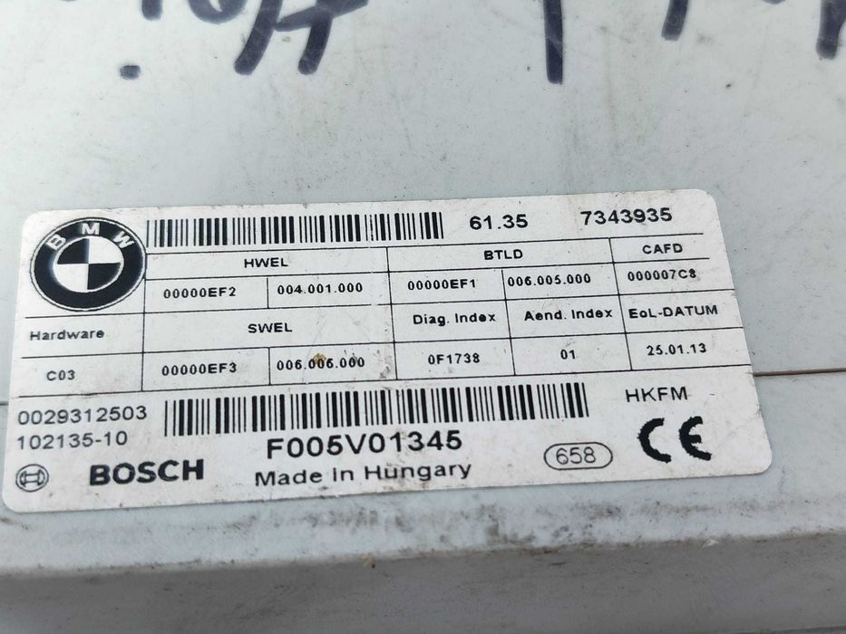 Unitate control deschidere hayon BMW Seria 3 F30 F31 F35 COD: 61357343935 2013 / [2012-2018] / (5G3)