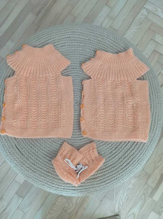 Ръчно плетени бебешки дрешки за момчета и момичета 0-9месеца