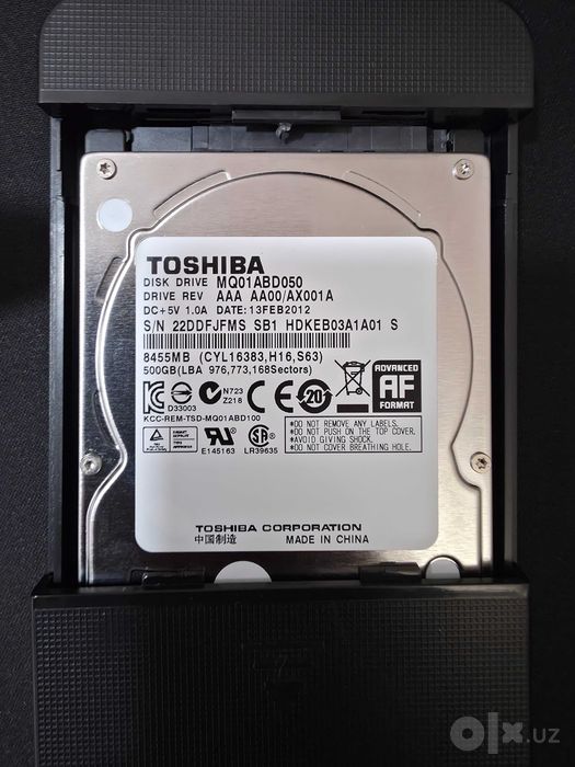 Жесткий Диск Toshiba 500GB USB 3.1